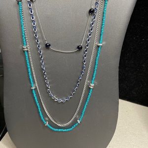 Lia Sophia Shades of Blue Multi Style 28” Chain